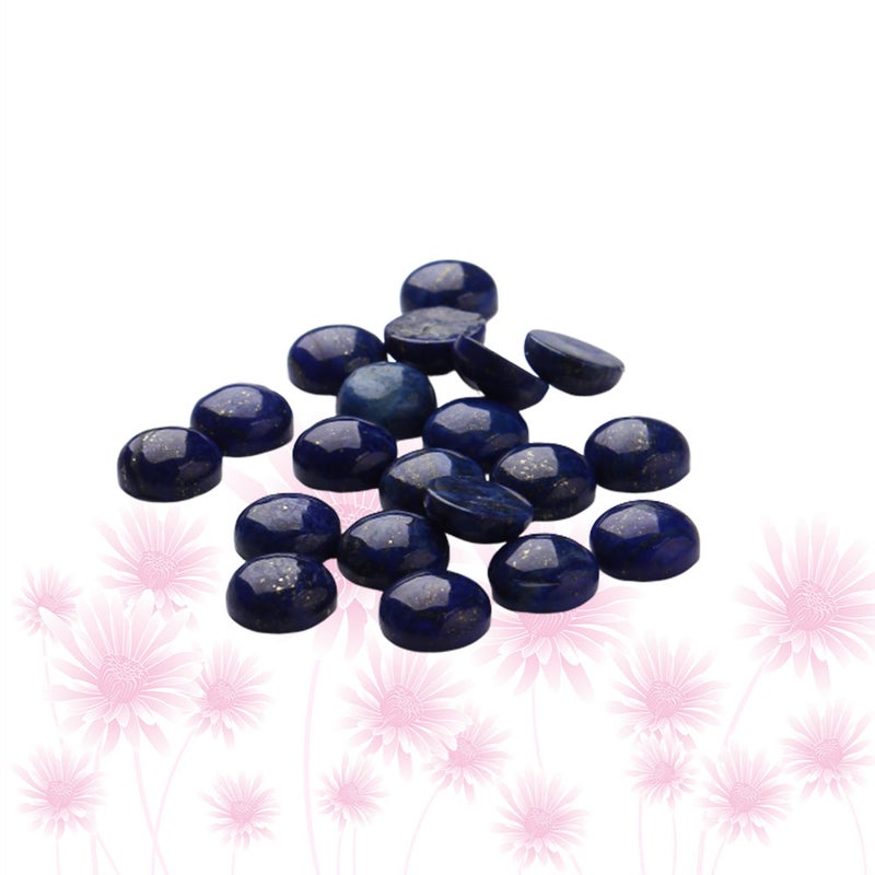 20pcs 0.8CM Lapis Time Sticker Round Glass Patch Supplies for Jewelry Craft Making - Image 5