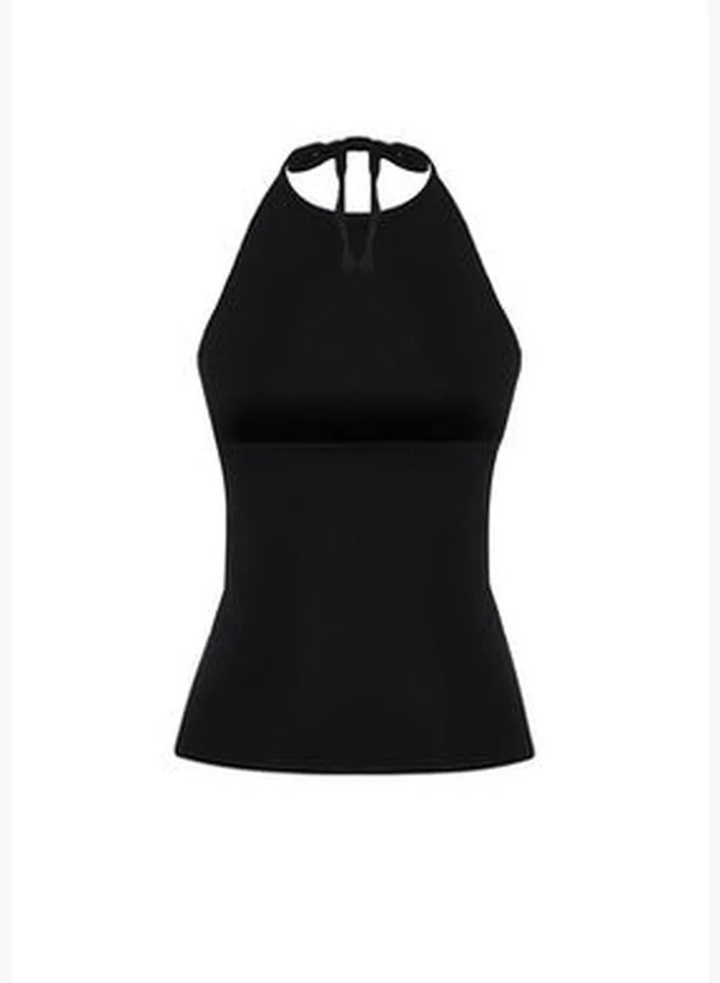 trendyol Limited Edition Black Knitwear Blouse TWOSS24BZ00326