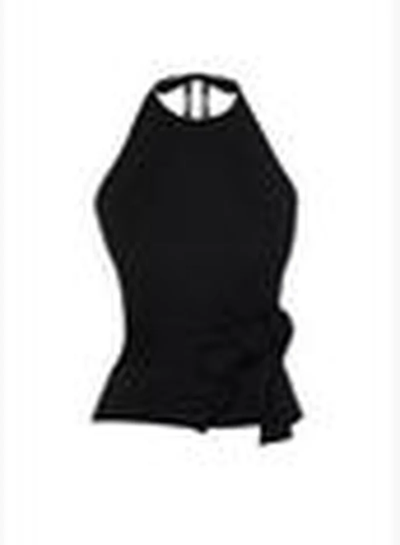 trendyol Limited Edition Black Knitwear Blouse TWOSS24BZ00326