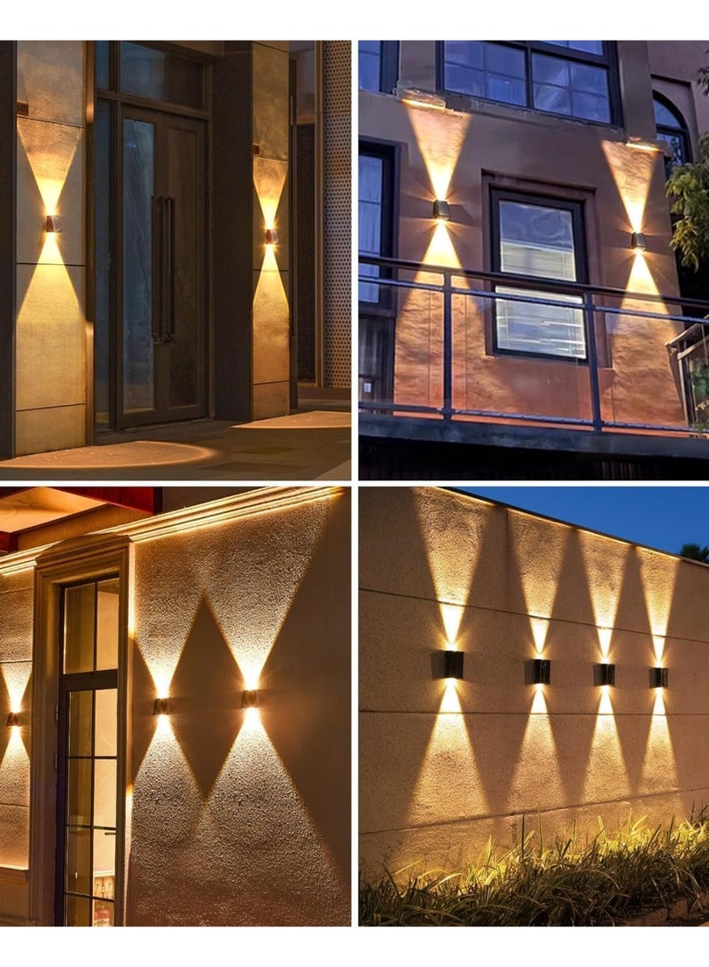 Solar Wall Lights Outdoor,Up And Down Solar Light Outdoor Ip65 Waterproof Step Light Garden Lighting For House Wall Porch Garden Patio Garage Fence - Image 5