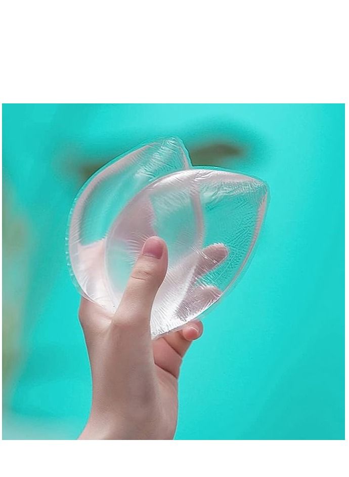 KASTWAVE 1Pair Womens Soft Silicone Bra Inserts Breathable Perforated Bra Swimwear Push up Booster Pads Enhancers Bra Insert Pad Booster Pads for Swimwear and Daily - Image 2