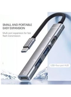 Generic 4 in 1 adapter docking station type-C to USB HUB for computer and mobile phone , High quality mini , Multi-port (2 USB 2.0 , Port Type-C, USB 3.0) charging Use and electronic devices  - Image 2
