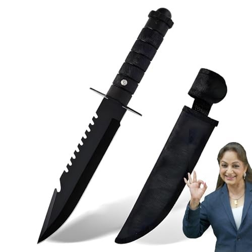 PANCA Kitchen Knife/Utility Knife With Cover for Kitchen And Home (Black, Set of 1) - Image 1