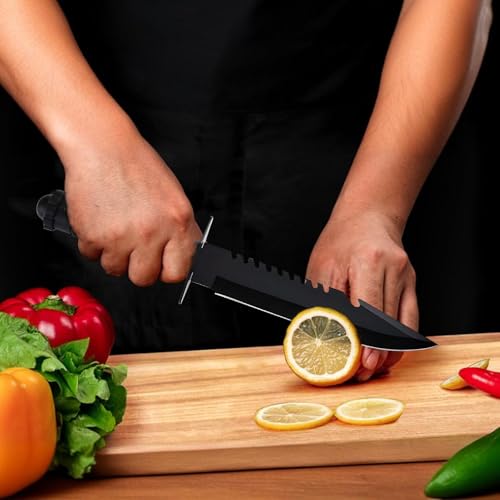 PANCA Kitchen Knife/Utility Knife With Cover for Kitchen And Home (Black, Set of 1) - Image 2