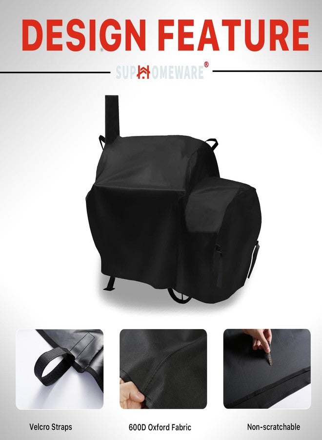 Suphomeware Waterproof Grill Cover for Oklahoma Joe's Longhorn Offset Smoker Grill - Image 5