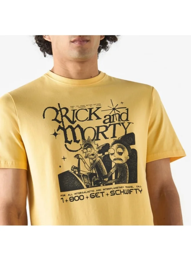 SP Characters Graphic Print T-shirt with Short Sleeves