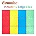 Gemmicc 12 PCS Large Magnetic TilesJumbo Magnet Base PlatesSTEM Magnetic Building Blocks for Kids Boys Girls - Image 4