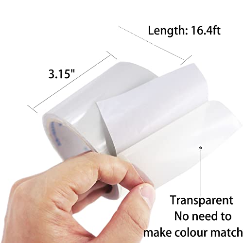 LANUCN Waterproof Tent Repair Kit - PVC Coated Surface and Ultrastrong Sticky Clear Tape, Fabric Repair for Canvas, RV Awning etc. - Image 2