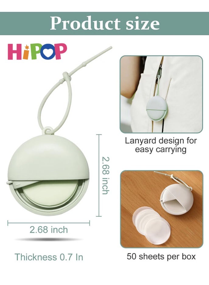 هيبوب مجموعة من 150 قطعة صابون ورقي، صابون محمول لمرة واحدة لغسل اليدين خلال السفر، مناسب للأطفال والكبار، أوراق صابون قابلة للذوبان، مثالية للاستخدام في الهواء الطلق، التنزه، السفر، التخييم، سهل الغسل والتنظيف (3 علب) - Image 5