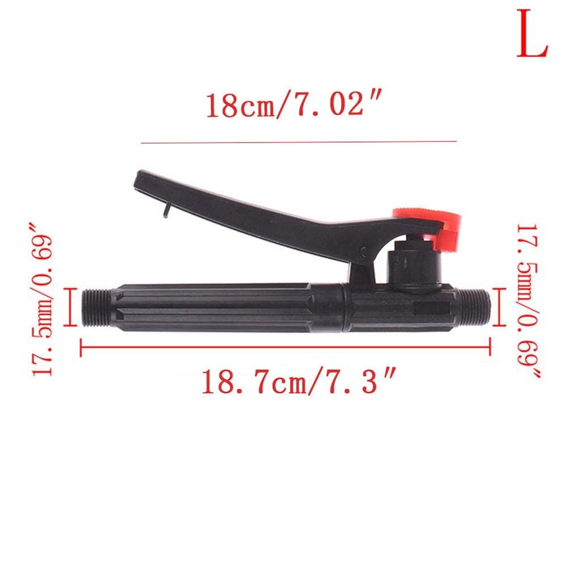CosCosX 5 Packs Sprayer Handle Parts 17.5 mm Thread Handle for Sprayer, Agricultural Compression Sprayer Replacement Handle for Sprayer Wand Water Sprayer Wand Parts for Tank Garden Forestry Home - Image 2