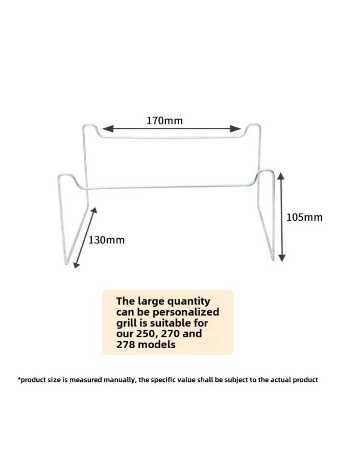 Tin Paper Aluminum Foil Box Disposable Portable Small Hot Pot With Bracket Oil Lamp Pot Set Environmental Protection Heatable And Sealable-Color:250.270.278 Universal Bracket-Specifications:1 Set - Image 1