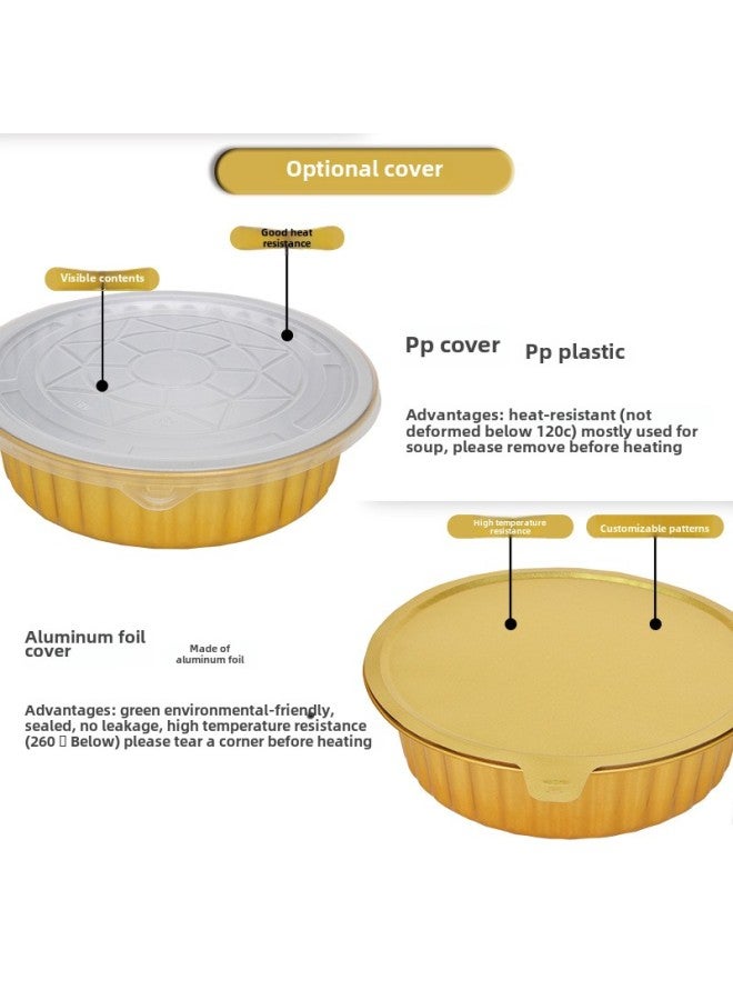Tin Paper Aluminum Foil Box Disposable Portable Small Hot Pot With Bracket Oil Lamp Pot Set Environmental Protection Heatable And Sealable-Color:250.270.278 Universal Bracket-Specifications:1 Set - Image 3