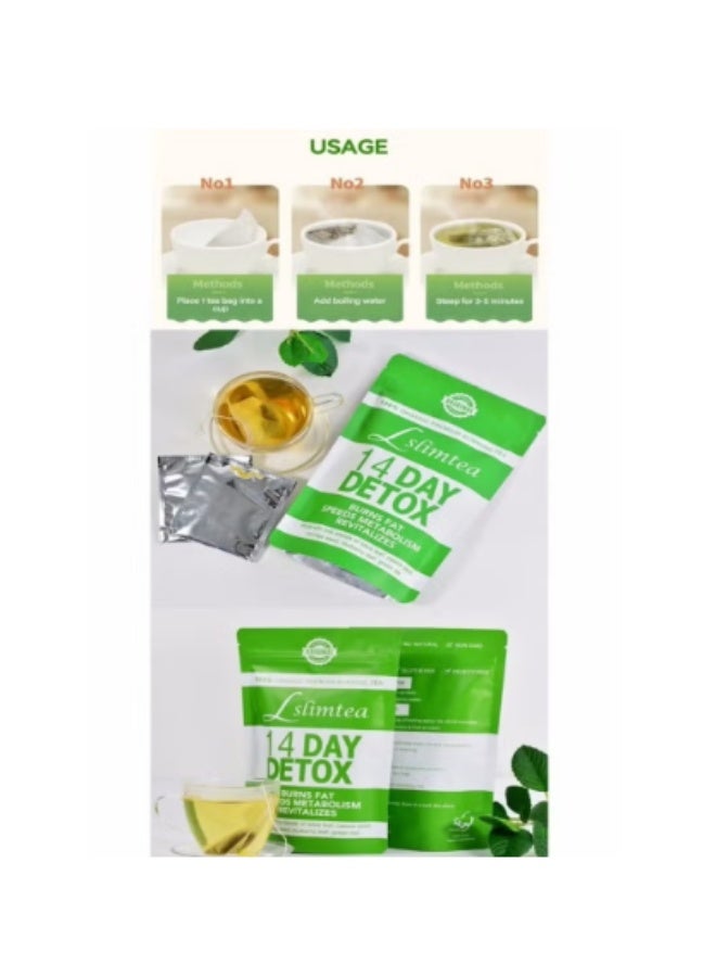 Wins Town 14-Day Organic Weight Loss Tea: Promotes Fat Digestion and Absorption, Aids Bowel Movement, Supports Stomach Health, Helps Digestion, Reduces Accumulation of Abdominal Fat - Image 2