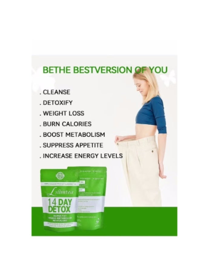 Wins Town 14-Day Organic Weight Loss Tea: Promotes Fat Digestion and Absorption, Aids Bowel Movement, Supports Stomach Health, Helps Digestion, Reduces Accumulation of Abdominal Fat - Image 5