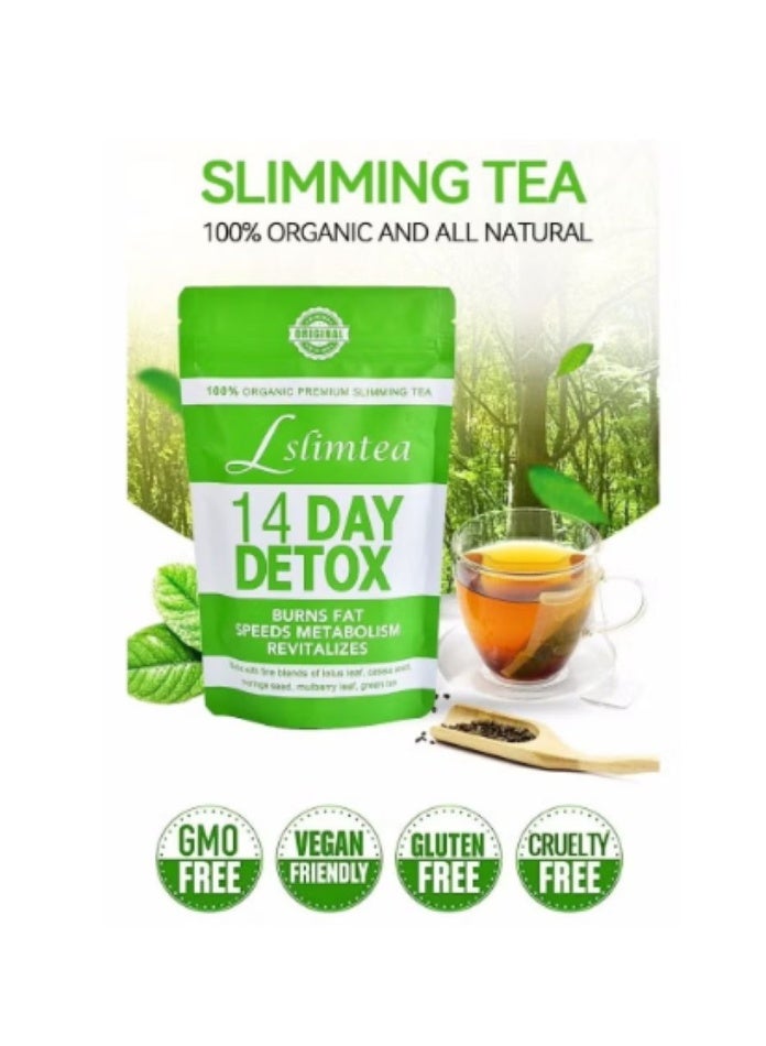 Wins Town 14-Day Organic Weight Loss Tea: Promotes Fat Digestion and Absorption, Aids Bowel Movement, Supports Stomach Health, Helps Digestion, Reduces Accumulation of Abdominal Fat - Image 1
