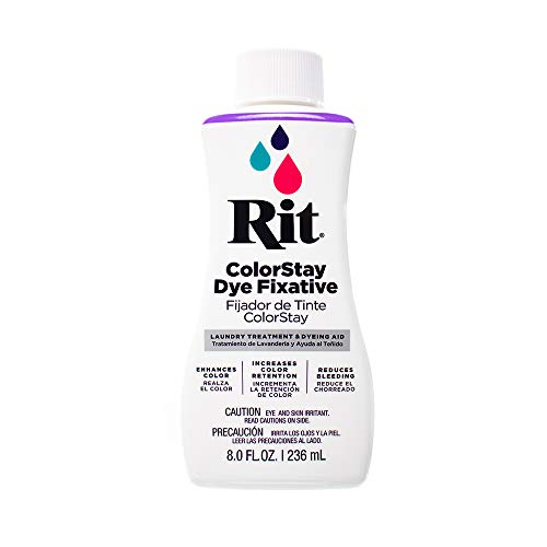 Craft County Rit ColorStay Dye Fixative Enhances and Retain Colors Reduces Bleeding Great for Most Fabric for Dye Projects for Recently Dyed Fabric for Durability (8z) - Image 1