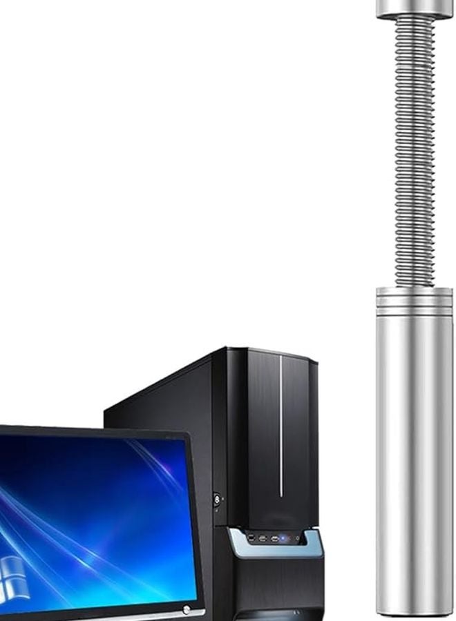 Long Silver GPU Support Brace Metal Graphics Card Stand Jack Design Stable PC Setup - Image 2