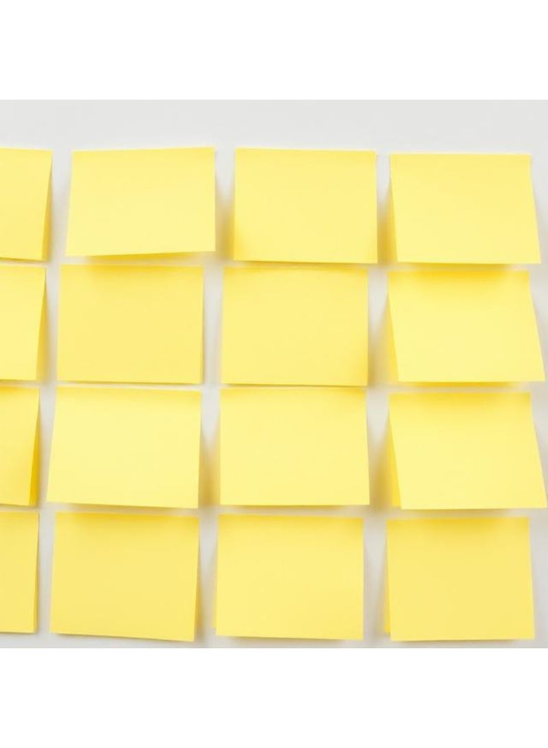 ErichKrause 100-Sheet Sticky Notes 75mmx75mm Size Yellow - Image 2