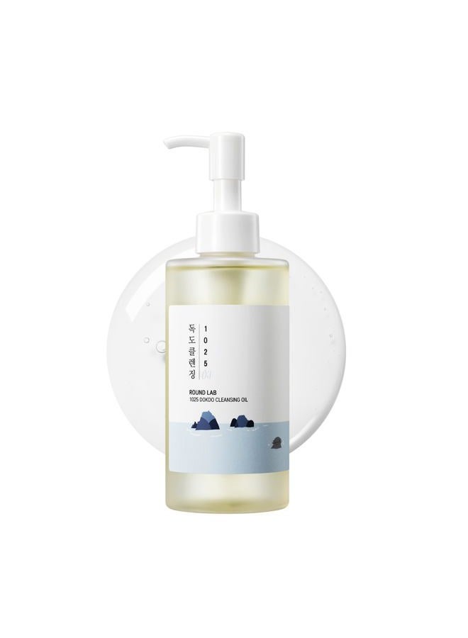 ROUND LAB 1025 Dokdo Cleansing Oil 6.76 Fl Oz, Lightweight Oil Cleanser for Face, Makeup Remover for Sensitive Skin, Blackhead and Pore Cleansing, Easy to Wash Off, No Oily Residue, Korean Skin Care - Image 1