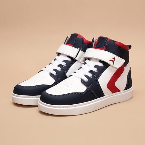 AVANT Kid's MiniMaverick Sneaker Shoes- Soft Cushioned Insole, Lightweight, Durable, Comfortable, Trendy, Casual Footwear (AVKSH003CL01SIZE3_UK3_Red/Navy) - Image 5
