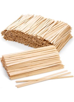 MOMENT 14 Cm Disposable Wooden Coffee Stirrers [400 Pack] Individually Wrapped Stir Sticks For Tea, Hot Chocolate And Craft Projects Swizzle Drink Sticks  - Image 1