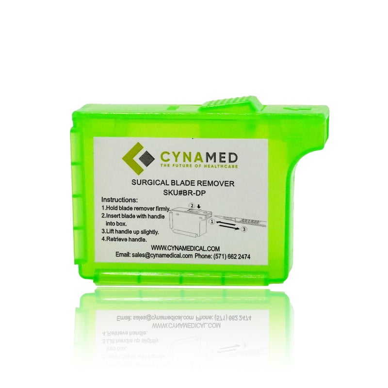 Cynamed Scalpel Blade Remover, Handheld Disposable Sharps Container (1) - Image 1