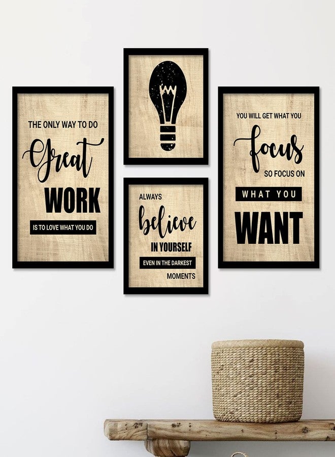 VASL™ Studio Inspirational Posters for Home and Office Wall Decor, Meeting Room & Corporates - Motivational Quotes Wall Frame for Students, Room Decoration (11 x 14 inch, Framed) Set of 4 - Image 4