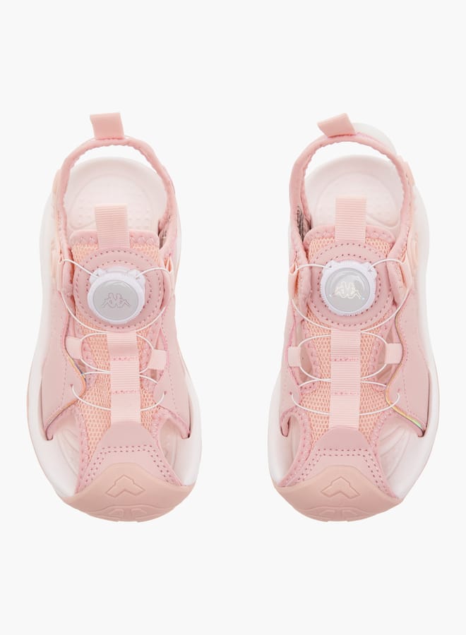 Kappa Girls' Textured Sandals with Rotating Buckle Closure - Image 2