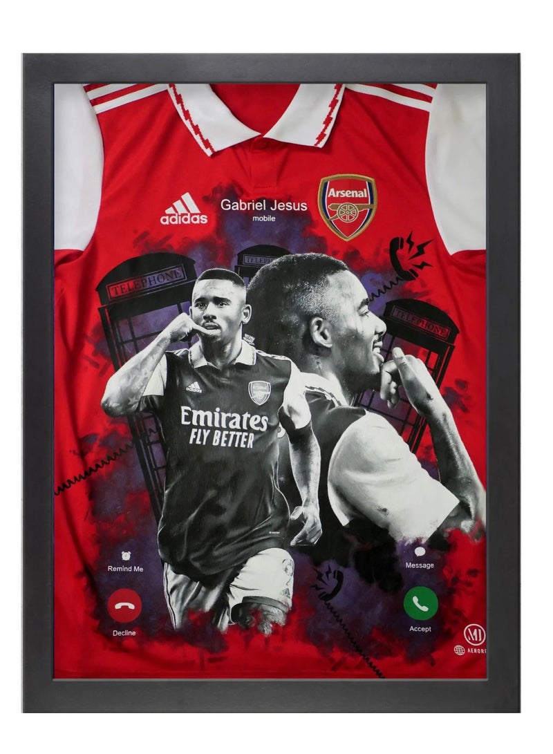 Boomah Accessories Gabriel Jesus Arsenal Framed Poster 30x40cm