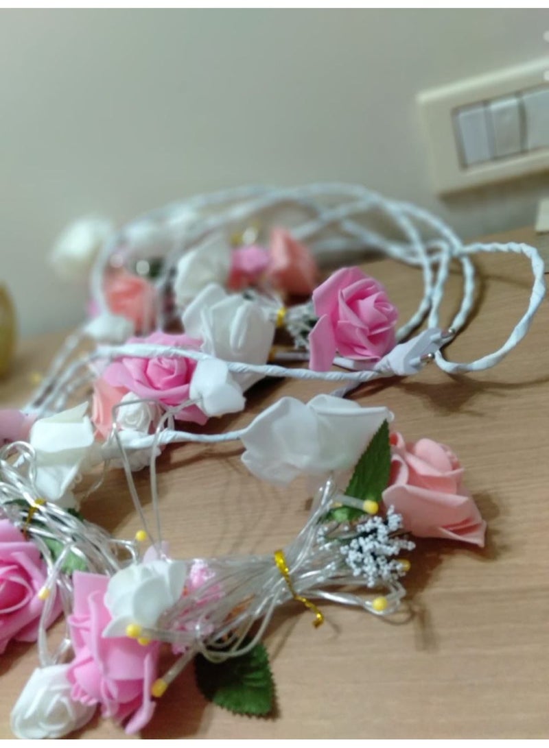 Decorative LED Rose String Lights – Warm and Multicolor Lighting for Decoration and Parties - Image 1