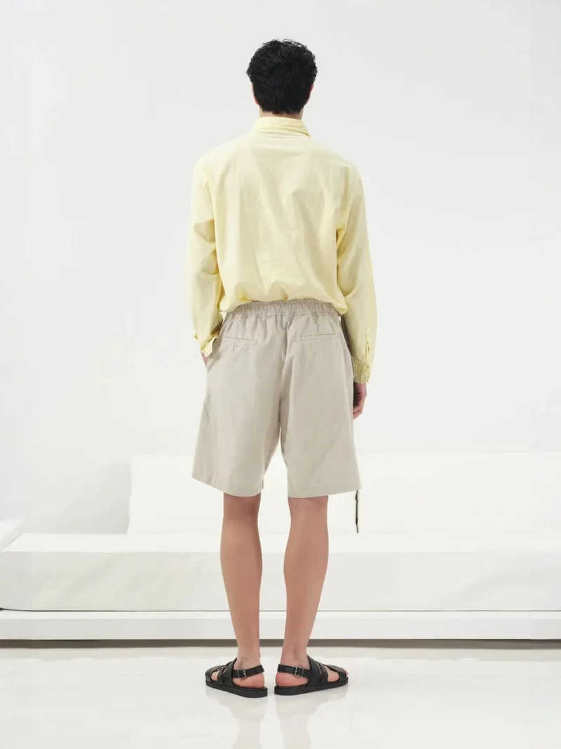 جيستو GIESTO Belted Mid Waist Tailored Shorts
