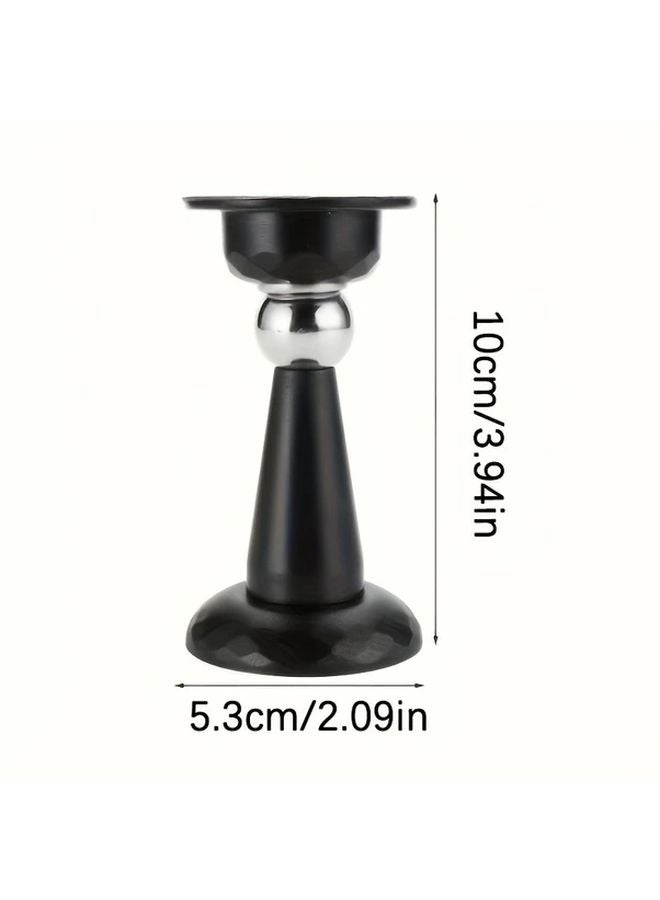 Black Heavy Duty Magnetic Door Stopper No Drilling Easy Installation Prevents Slamming - Image 2