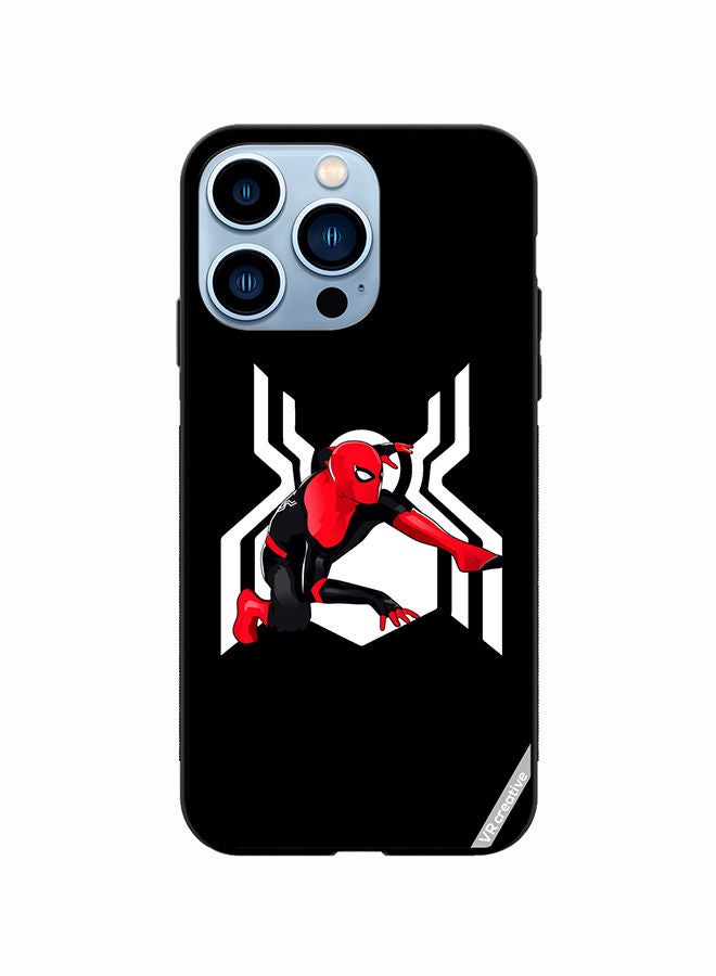 VR CREATIVE غطاء حماية لهاتف آبل آيفون 13 برو بتصميم سبايدرمان متعدد الألوان - Image 1