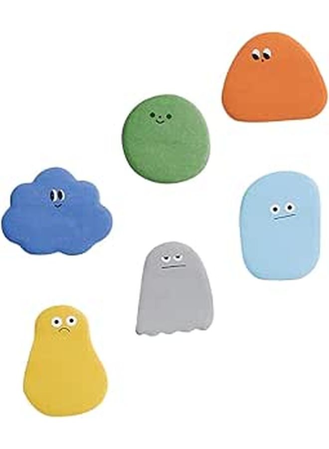 Colorful Cartoon Sticky Note Pads Set of 6 for To Do Lists Office Memo Decals - Image 1