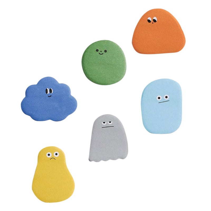 Colorful Cartoon Sticky Note Pads Set of 6 for To Do Lists Office Memo Decals - Image 2