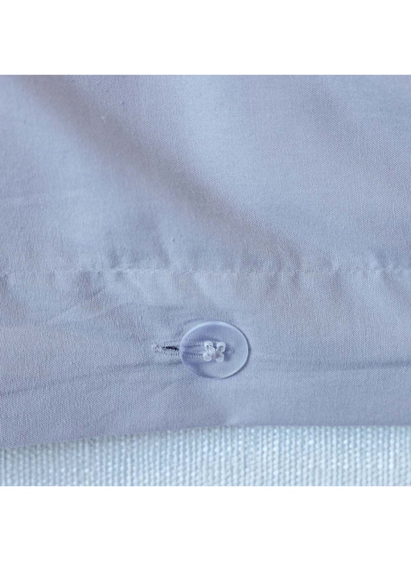 DANUBE HOME Bliss 3-Pc Cotton Queen Duvet Cover Set - Grey - 200x200 cm, 100% Soft Cotton, Includes Duvet Cover & 2 Pillow Shams, Luxurious Sleep Experience - Image 3