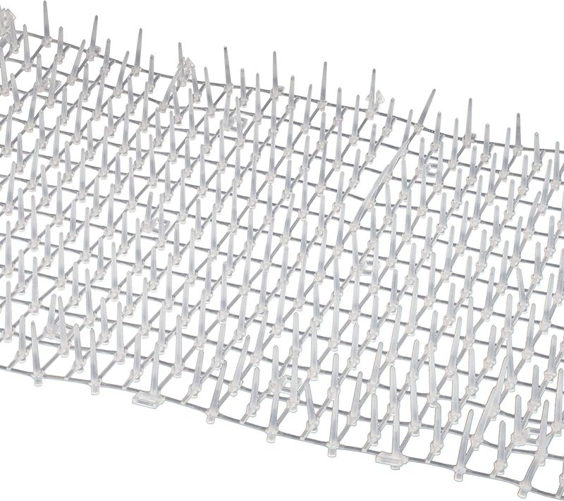 TAPIX Cat Scat Mat Clear (14 ft.) with 10 Staples, Anti-cat Network with Spikes Digging Stopper - Cat Deterrent Mat for Indoor and Outdoor - Image 4