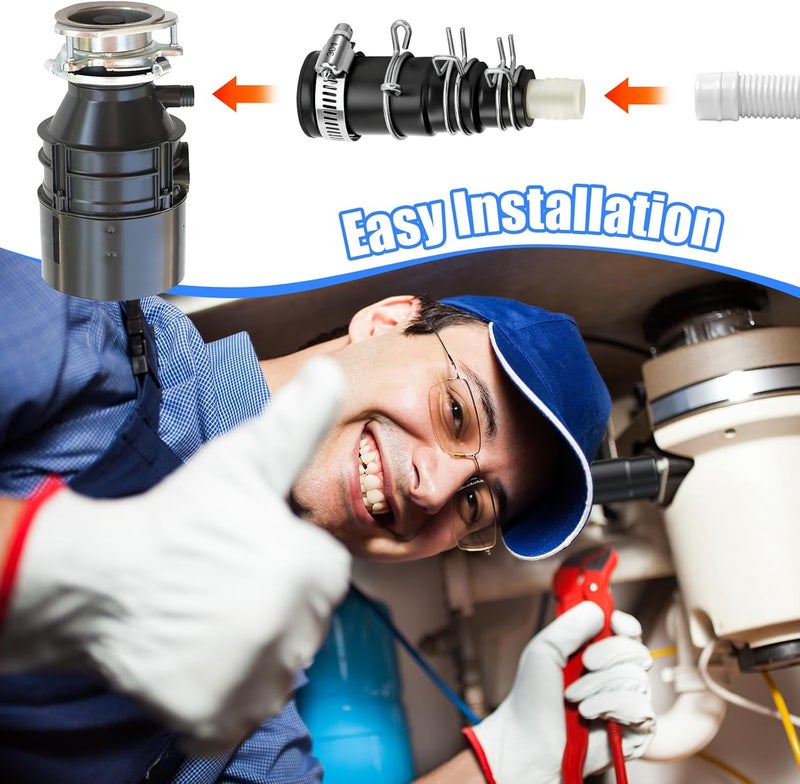 Dreyoo محول خرطوم تصريف غسالة الصحون متوافق مع أجهزة التخلص من القمامة Insinkerator، مجموعة 1 - Image 5