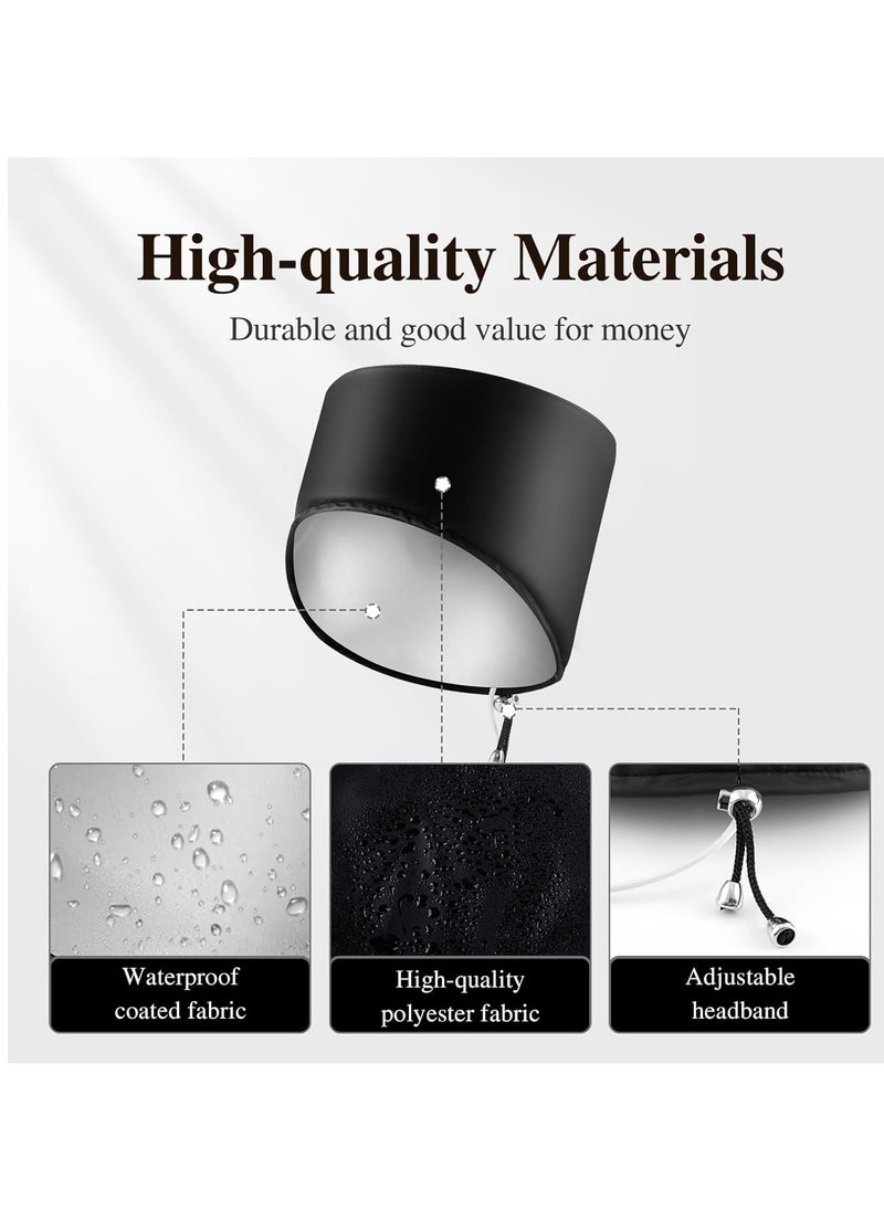 aopow Heated Electric Thermal Steamer Cap for Natural Black Afro Hair - Hot Spa Treatment Hat with Temperature Control for Deep Conditioning at Home - Black  - Image 3