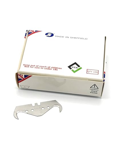 CCA Super Big Hook Trimming Blades x 100 for Roofing and flooring - Image 3