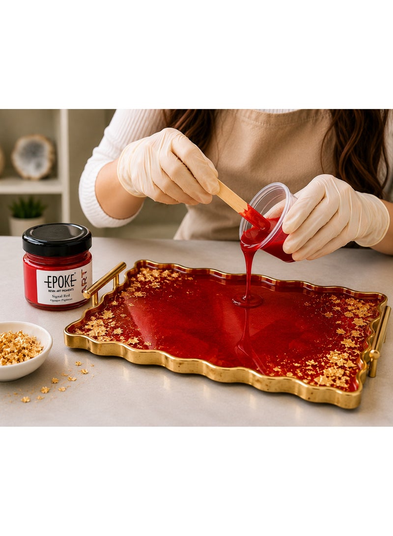 EPOKE Resin Pigment Signal Red (Opaque) - Mini Pigment Paste -25g For Resin Art - Image 3