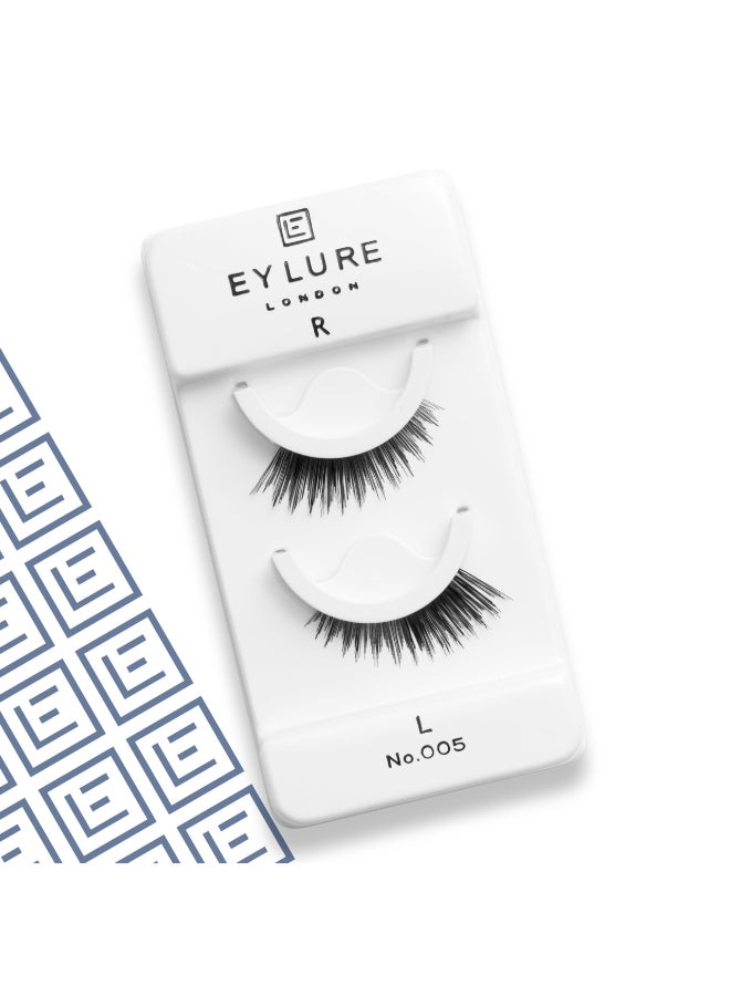 Eylure Press On PreGlued False Eyelashes 34 Length Lashes No 005 1 Pair - Image 4