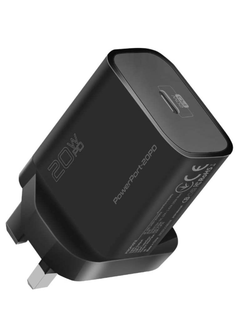 20W USB-C Charger with Power Delivery, Ultra-Compact Fast Charge Type-C Wall Adapter with USB-C Power Delivery for iPhone 12/12 Mini/12 Pro/12 Pro Max, iPad Pro, PowerPort20PD- - Image 1