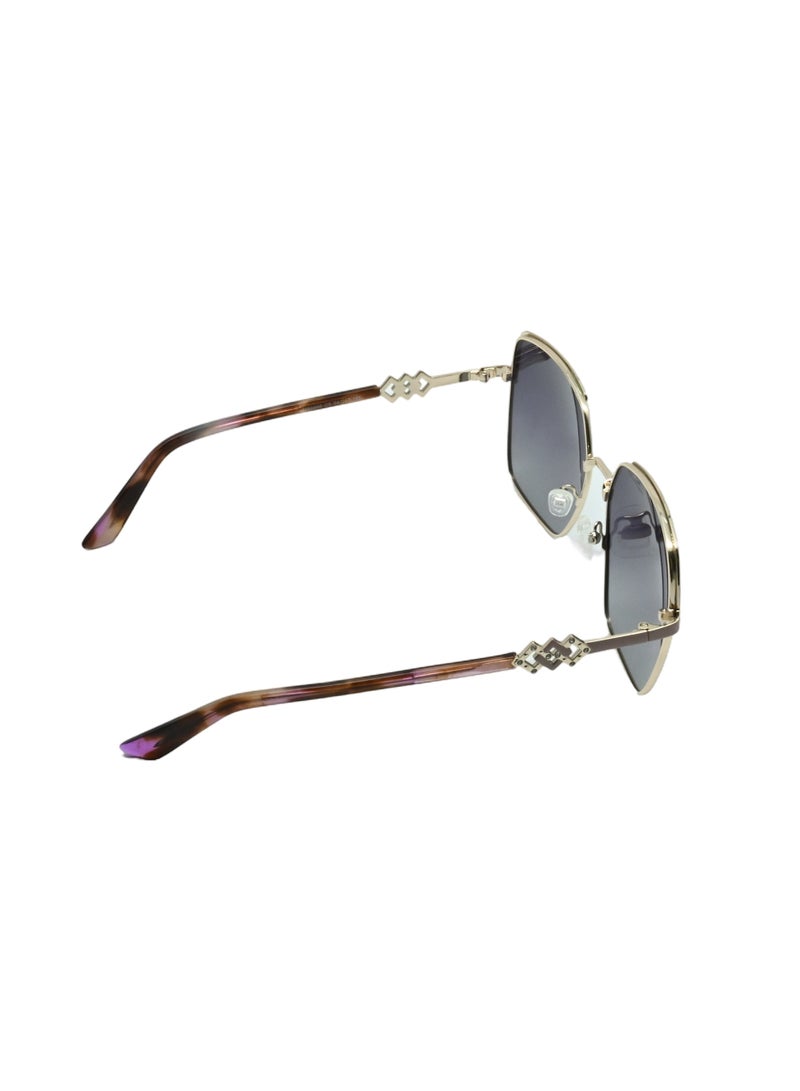 DLS Sunglasses for men and women - Oversized Metal Frame with Polarized lenses multipurpose use (MS9006-C5) - Image 4