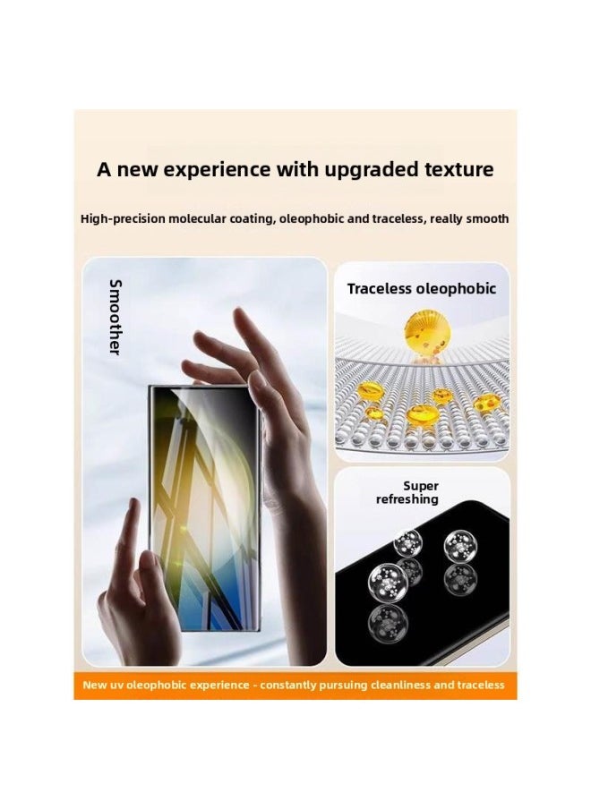 Generic - [seconds To Unlock] For Samsung S23ultra Mobile Phone Film Samsung S22ultra Film Note20ultra-Color:Imported Ceramic Film Ultra-clear 3 Pieces, Easy To Apply And 0 Bubbles | Fingerprint Unlocking In Seconds, Free Artifact-Size:Samsung Galaxys21ultra - Image 1