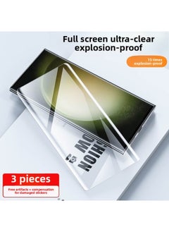 [seconds To Unlock] For Samsung S23ultra Mobile Phone Film Samsung S22ultra Film Note20ultra-Color:Imported Ceramic Film Ultra-clear 3 Pieces, Easy To Apply And 0 Bubbles | Fingerprint Unlocking In Seconds, Free Artifact-Size:Samsung Galaxys21ultra