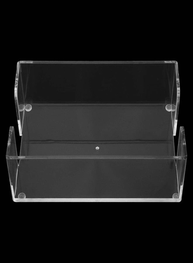 PINGEUI 2 Pack Guest Towel Napkin Holder, 9 × 5.5 × 2.5 inch Clear Acrylic Dinner Napkin Holder, Napkins Dispenser Bathroom Hand Towels Holder Storage Tray for Kitchen, Parties, Weddings, Events - Image 5