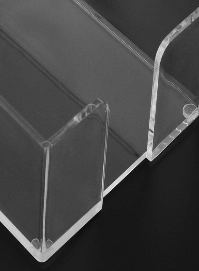 PINGEUI 2 Pack Guest Towel Napkin Holder, 9 × 5.5 × 2.5 inch Clear Acrylic Dinner Napkin Holder, Napkins Dispenser Bathroom Hand Towels Holder Storage Tray for Kitchen, Parties, Weddings, Events - Image 3