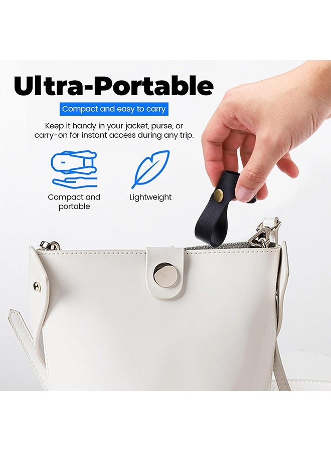 MXN 6 Pcs T-Shaped PU Leather Backpack & Luggage Straps Fastening Belt - Hands-Free Bag Hanger Clip Luggage Binding Strap, Portable Travel Suitcase Accessory for Airports Business Trips and Daily Errands - Image 4