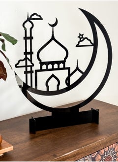 LOWHA Acrylic Decor Stand in the Shape of a Ramadan Crescent and Mosque  - Image 2